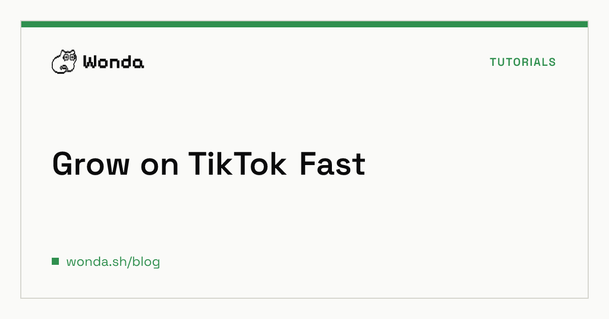 Terminal running a Claude Code conversation that drives Wonda CLI to generate, caption, and publish a TikTok video