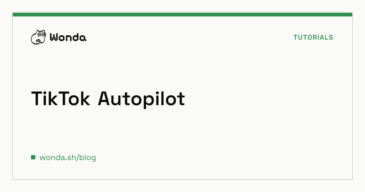 Terminal dashboard showing a TikTok automation workflow with research, generation, and publishing steps